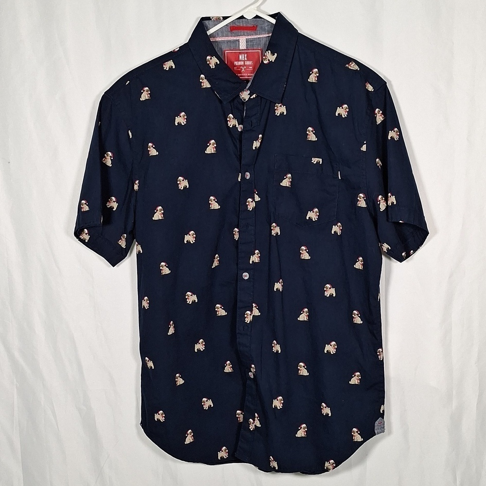 MBX Premium Goods Mens Christmas Collection Button Down